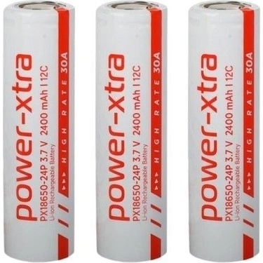 POWER-XTRA PX18650 2400 mAh Pil
