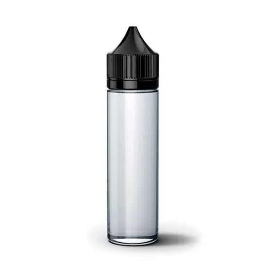 Gorilla Şişe İthal Şeffaf Şişe- Siyah Kapak 60ml